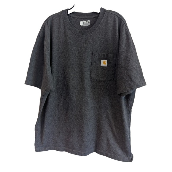 Carhartt Other - Carhartt Men's Large Grey T-Shirt Loose‎ Fit Short Sleeve Heavyweight Pocket K87